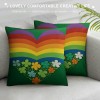 Ulloord St Patricks Day 18x18 Inch Throw pillowcase Green Home Sofa Decor pillowcase Happy Decoration Cushion Cases