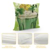 Ulloord St Patricks Day 18x18 Inch Set of 2 Throw pillowcase Hat Home Sofa Decor pillowcase Decoration Cushion Cases