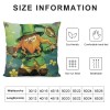 Ulloord St Patricks Day 18x18 Inch Leprechauns Holding Throw pillows Green Home Sofa Decor pillowcase Happy pillows Decoration Cushion Cases