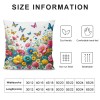 Ulloord Spring pillow Covers, Farmhouse Decorative Throw pillowcases for Home Sofa Couch Decoration