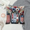 Ulloord Decorations pillow Covers Star and Strip Throw pillows Patriotic pillows Independence Day Decor Cushion Case