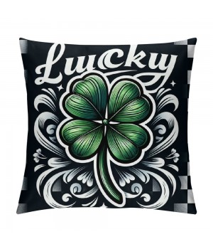 Ulloord Buffalo Plaid St Patricks Day pillow Covers St Patricks Day Decorations for Home St Patricks Decorative Throw pillows Farmhouse St Patricks Day Decor