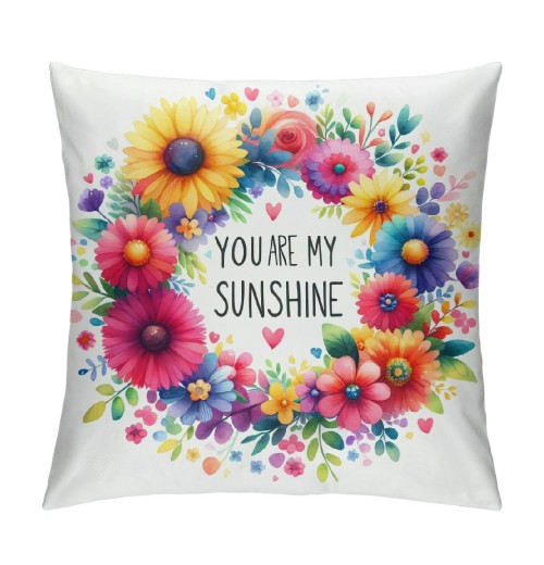 Ulloord Summer pillow Covers Summer Vibers pillows Decorative Throw pillows Summer Decorations Farmhouse Decor Cushion Case for Sofa Couch