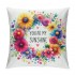 Ulloord Summer pillow Covers Summer Vibers pillows Decorative Throw pillows Summer Decorations Farmhouse Decor Cushion Case for Sofa Couch