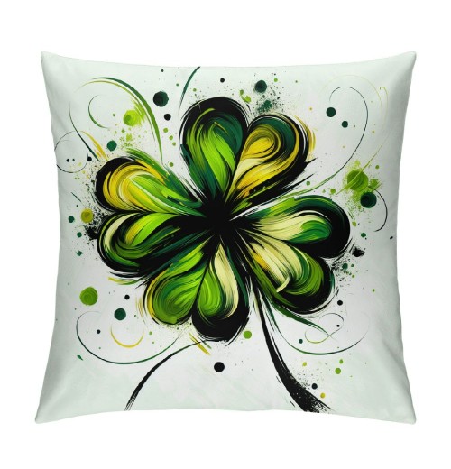 Ulloord St. Patrick's Day pillow Covers, Truck Green Farmhouse Decorative pillowcases for Home Sofa Couch Cushion Decoration