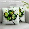 Ulloord St. Patrick's Day pillow Covers, Truck Green Farmhouse Decorative pillowcases for Home Sofa Couch Cushion Decoration