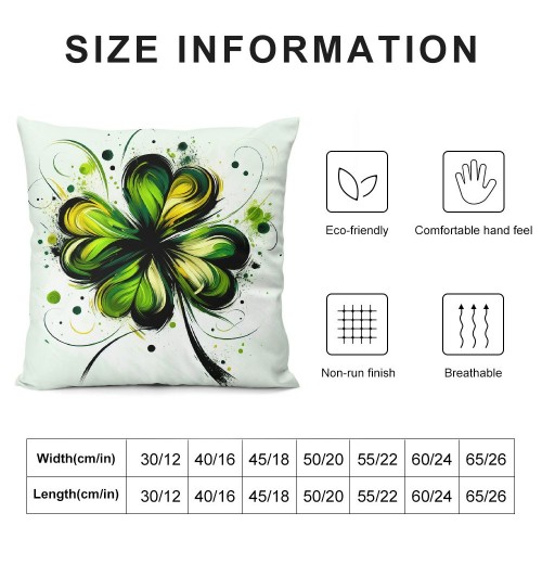 Ulloord St. Patrick's Day pillow Covers, Truck Green Farmhouse Decorative pillowcases for Home Sofa Couch Cushion Decoration