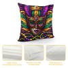 Ulloord Mardi Gras pillow Covers for Home Decorations Decor Happy Mardi Gras Throw pillows Decorative Cushion Cases Mardi Gras Decorations