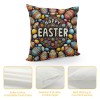 Ulloord  Easter pillow Covers Farmhouse Bunny Decoration Egg Rabbit Decorative pillow Cases for Sofa Couch