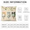 Ulloord pillow Covers, Rabbits Bunny Love All Striped Farmhouse Decorative Throw pillowcases for Home Sofa Couch Decoration