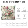 Ulloord pillow Covers Pink Flowers It is So Good to Be Home Spring pillows Decorative Throw pillows Floral Cushion Case Summer Decorations Farmhouse Decor for Sofa