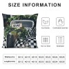 Ulloord Farmhouse pillow Covers Buffalo Plaid Truck Eucalyptus Leaves Home Sweet Home Decorative Throw pillow Covers Spring Farmhouse Decor pillow Case for Sofa Couch