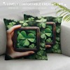 Ulloord St Patricks Day pillow Covers St Patricks Day Decorations for Home Lucky St Patricks Day Decorative Throw pillows Farmhouse St Patricks Day Decor