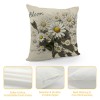 Ulloord pillow Covers Daisy Flower Market Bicycle Floral Spring pillows Decorative Throw pillows Cushion Case Farmhouse Decor for Couch Sofa