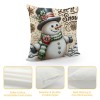 Ulloord Throw pillow Covers Christmas pillow Cover Vintage Xmas Outdoor Decorative pillow Cases Home pillowcase Cushion Cover for Sofa