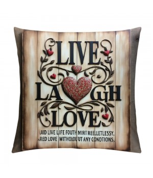 Ulloord pillow Covers Vintage Throw pillowcase Heart Pattern Cushion Covers Square Decorative Outdoor Indoor Home