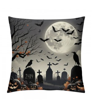 Ulloord Throw pillow Covers Halloween Skull Vintage&nbsp;Mediaeval Style&nbsp;Retro Home Decorative pillow Case &nbsp; Design Cushion Cover