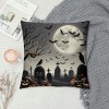 Ulloord Throw pillow Covers Halloween Skull Vintage&nbsp;Mediaeval Style&nbsp;Retro Home Decorative pillow Case &nbsp; Design Cushion Cover