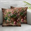 Ulloord Vintage Flower Throw pillow Covers &nbsp; Flower Floral Rustic Decorative Throw pillow Case pillow Cover Square Home Decor Couch