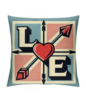 Ulloord &nbsp;Valentine's Day Love Throw pillow Covers Red Heart Decorative pillow Cover Wedding pillow Case Cushion Cover for Sofa Couch Bedroom Decoration