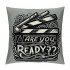 Ulloord Movie Clap-Stick Throw pillow Covers are You Ready Quote Throw pillow Case Cinema Decor&nbsp;pillow Cover Outdoor Decoration for Home Sofa Bed