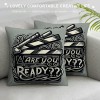 Ulloord Movie Clap-Stick Throw pillow Covers are You Ready Quote Throw pillow Case Cinema Decor&nbsp;pillow Cover Outdoor Decoration for Home Sofa Bed