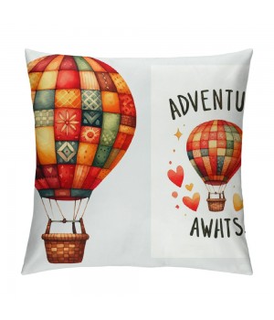  Throw pillow Cover Watercolor Hot Air Balloon Decorative pillow Covers Cushion Cover Decor Home Sofa