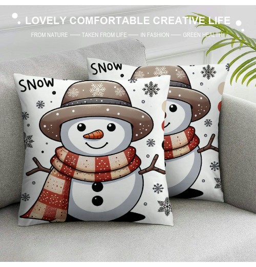 Christmas man pillow Covers man I Smell Throw pillow Cover Holiday Cushion Case Decoration for Sofa Couch