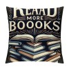 Ulloord Throw pillow Covers Lover Reading s Club Read More s Throw pillow Case Cushion Cover Home Office Indoor Decorative Square