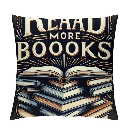 Ulloord Throw pillow Covers Lover Reading s Club Read More s Throw pillow Case Cushion Cover Home Office Indoor Decorative Square