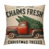 Ulloord Xmas Throw pillow Covers Farm Fresh Christmas Trees Decorative Farmhouse Outdoor Merry Christmas pillow Cases Super Soft for Couch Sofa