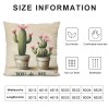 Ulloord Succulents Cactus pillow Covers Words Decorative Throw pillow Case Cushion Cover