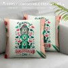 Ulloord &nbsp; Throw pillow Covers Dog with Flower Decor&nbsp;Valentine pillow Cover Gift pillow Case Square Home pillowcase Cushion Cover for Sofa Couch (Pink)