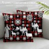 Red Black Buffalo Check Plaid Throw pillow Covers pillow Cover pillow Case Cushion Cover Decorative Home Sofa Couch