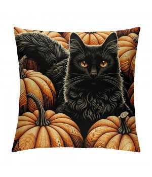 Vintage Fall Pumpkin Throw pillow Covers Halloween Decorative pillow Case Cushion Cover Square pillowcase Home Decor Sofa