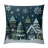  pillow Covers Blue Winter Holiday Farmhouse Decoration pillow Cases Cushion Cover for Home Sofa Couch