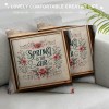  Throw pillow Covers Outdoor Flower Decorative Home pillow Covers Spring Quote Square Cushion Cover Peony Flower Decor pillows Cover