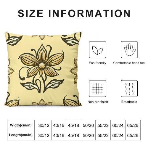 Ulloord Throw pillow Cover Modern &nbsp; Flower Farmhouse pillow Cases Yellow Outdoor Home Cushion Cover Decor Sofa&nbsp;Bed Car