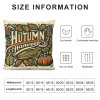 Ulloord Throw pillow Covers Vintage Fall Pumpkin&nbsp;Decor Throw pillow Case &nbsp; Cushion Cover Outdoor pillowcase for Couch