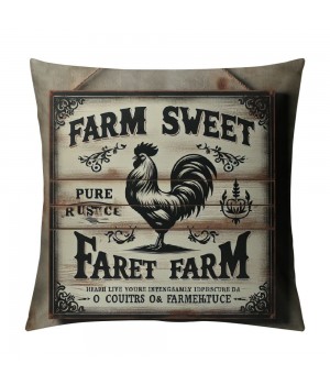  Farmhouse pillow Covers Vintage Wood Background Animal Decor Rustic pillow Case Farm Sweet Farm Lettering Cushion Cover Decor Sofa