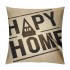 Ulloord  Happy Home Quotes Throw pillow Covers Farmhouse pillow Case Cushion Cover Home Decor Outdoor pillow Cover for Couch