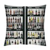  Yellow pillow Covers Winebottle Pattern Throw pillow Case Cushions Covers Home Sofa Bed Decor pillowcase