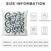 Ulloord Give It to God and Go to Sleep Decorative Throw pillow Case Cover,Christian Decorations for Home Bedroom Girl Room,Housewarming Gifts, Bed Gifts