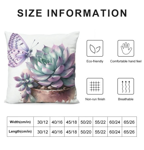  Oil Painting Tropical Plant pillow Cover Green Succulent with&nbsp; Decorative Cushion Case Cover Square pillow Case