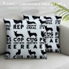  Pattern Black and White Decorative Throw pillow Case Cover , Decorations for Home Bedroom Girls Room Office, Owners Moms Gift,Dog Lovers Gift