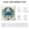 Ulloord Vintage Ocean Marine Life with Anchor Sailboat Lighthouse Throw pillow Case Cover,Funny Nautical Decorations For Home Bedroom Office,Gifts For Marine Life Lovers Women Men Girls Boys