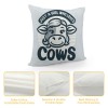 Farmhouse Cow Themed pillowcase Decorations for Home Girl Room, Just A Girl Who Loves Cows Throw pillow Cover, Cow Girls Gifts