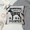 Life is Better with A Decorative Throw pillow Case Cover , Dog Decorations For Home Bedroom Office, Owners , Gift,Dog Lovers Gift