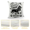 Ulloord Life is Better with A Basset Hound Decorative Throw pillow Case Cover ,Funny Basset Hound Puppy Dog Decorations For Home Bedroom Girls Room Office,Basset Hound Owners Moms Gift,Dog Lovers Gift