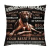 Ulloord Cartoon Rhodesian Ridgeback Heritage of Love Throw pillow Case Cover, Funny Puppy Dog Decorations for Home Bedroom Girls Room Office,Rhodesian Ridgeback Owners Moms Gift,Dog Lovers Gift